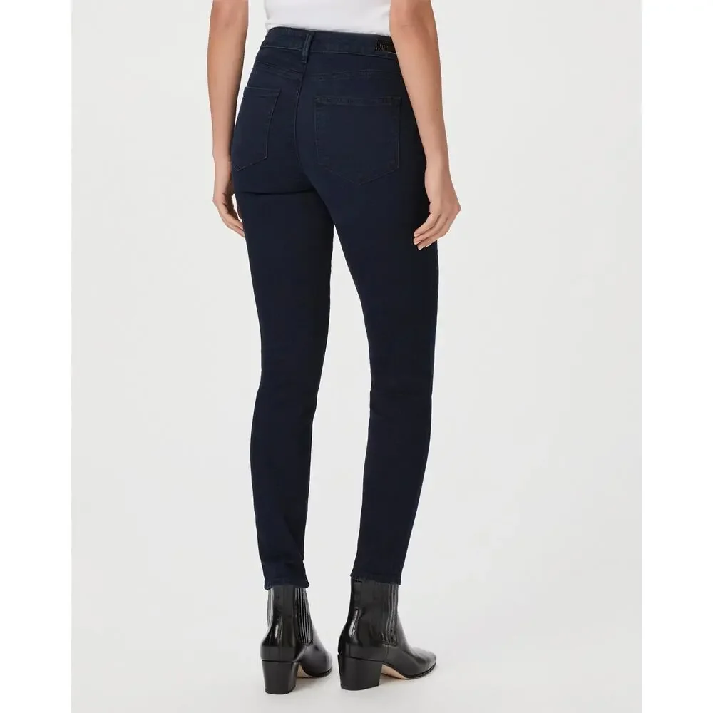 PAIGE Hoxton Ankle High Rise Skinny Jeans Womens 24 Corsica Dark Wash Blue
